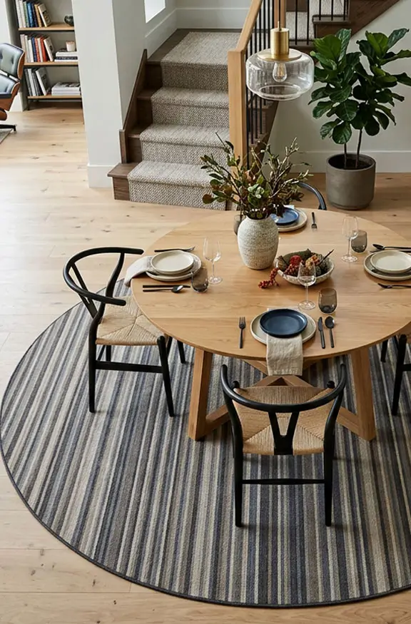 Custom Area Rug In An Atlanta Dining Room
