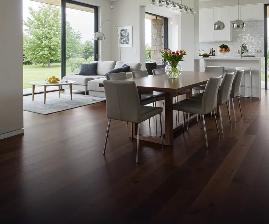 Hardwood Flooring In An Atlanta Dining Room