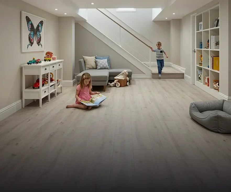 Laminate Flooring In An Atlanta Family Playroom