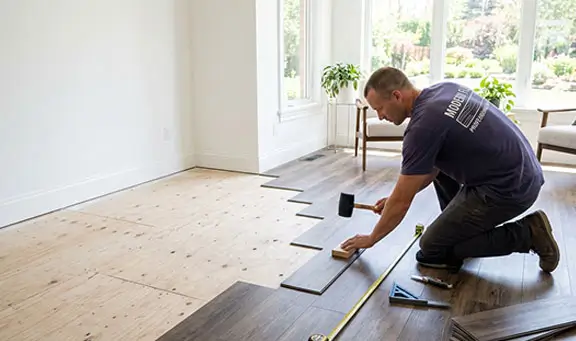 Preferred Installer Fitting Luxury Vinyl Plank In An Atlanta Home