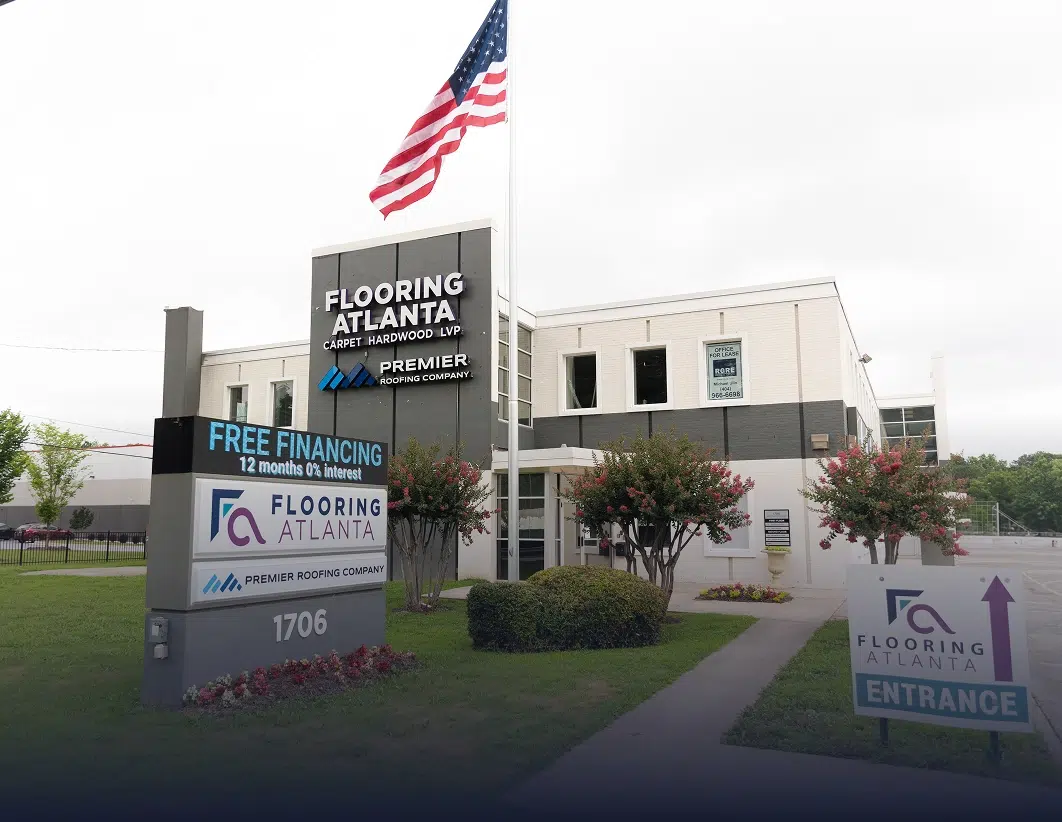 Flooring Atlanta Brookhaven Design Center with hardwood, luxury vinyl plank, carpet, and flooring displays