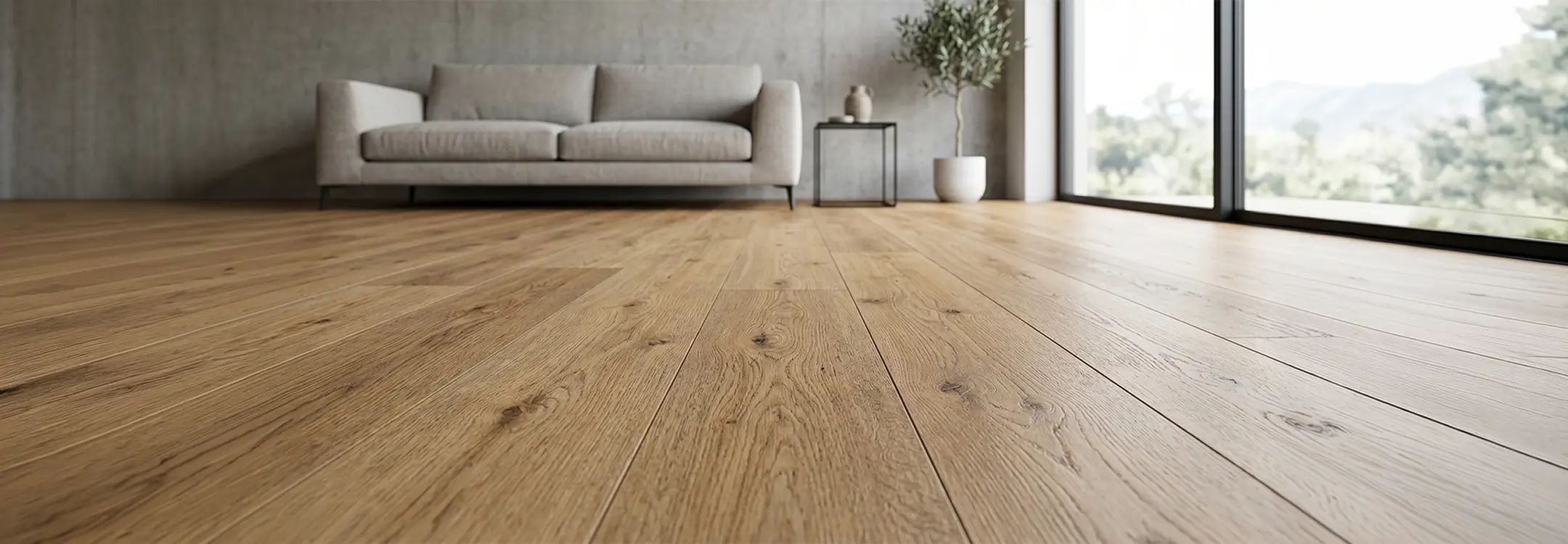 Luxury vinyl plank flooring samples displayed at a Flooring Atlanta showroom